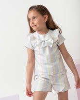 Sweet Stripes Short Set Rainbow